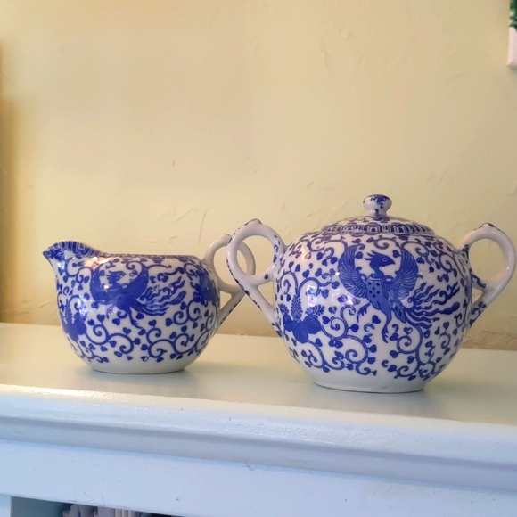 Vintage Other - Flying Turkey Phoenix Vintage Sugar and Creamer Japan